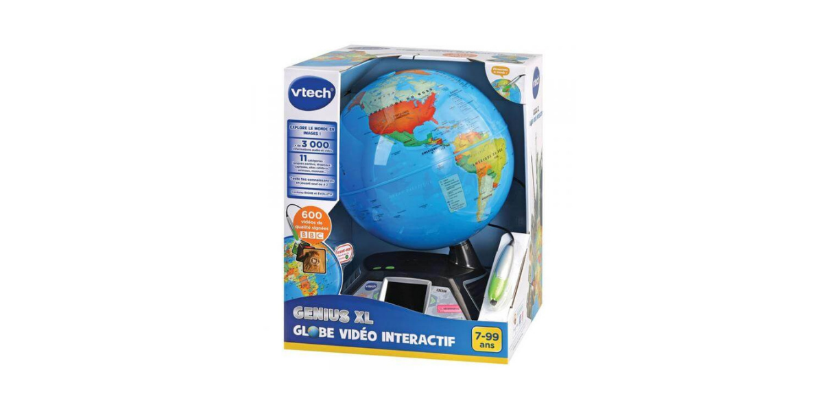 vtech Genius XL - Globe vidéo interactif, Français